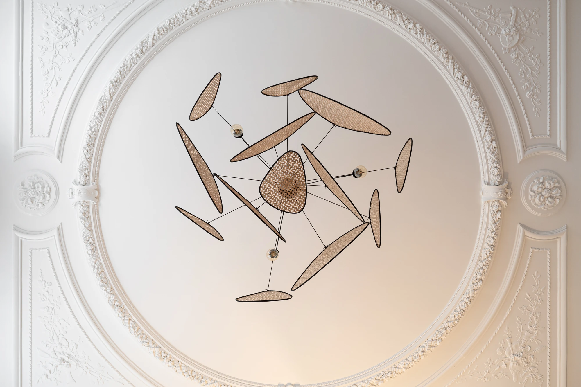 Rosace de plafond et moulures d'un appartement ancien à Paris, points à vérifier avant rénovation par Groupe RSM
